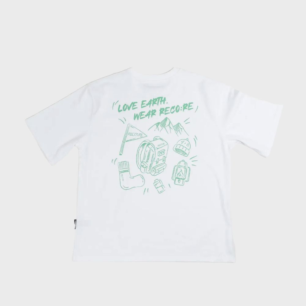 Outdoor Life Half Tee - White Green